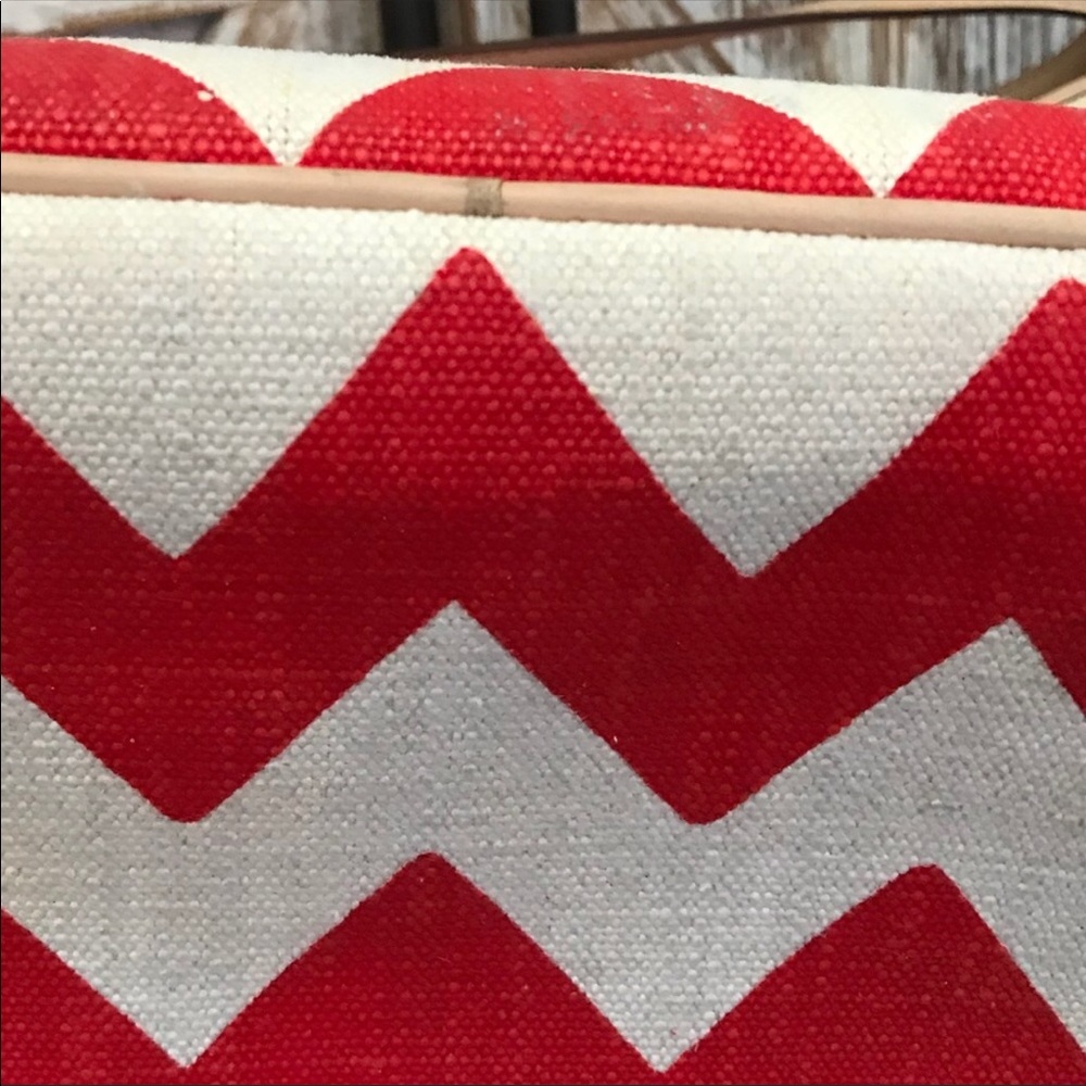 KATE SPADE red chevron handbag - Picture 12 of 16